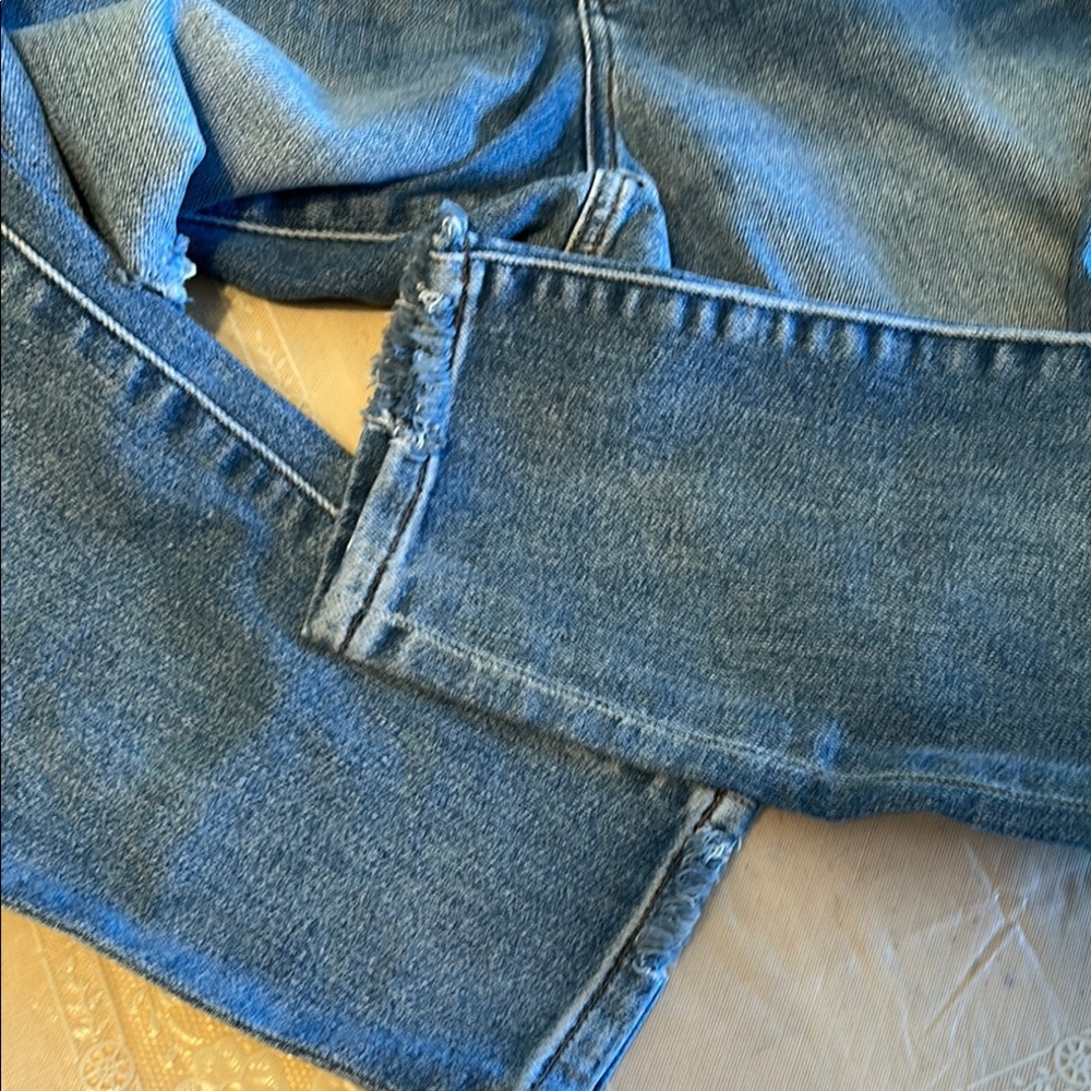 Express Distressed Skinny High Rise Jeans - Picture 7 of 7